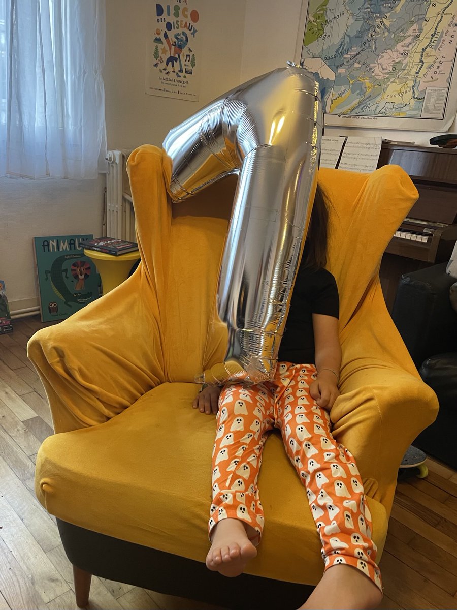 Mon bébé a eu 7 ans. Et 7 ans c’est toujours un peu petit quand même