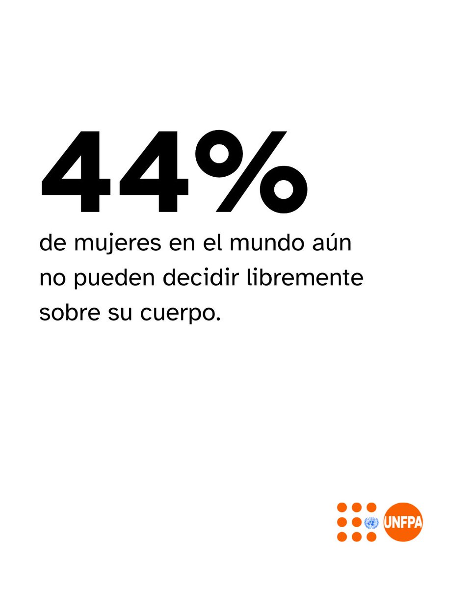 “El 44% de las mujeres en el mundo no puede ejercer plenamente su derecho a tomar decisiones autónomas sobre su cuerpo, su salud y su vida reproductiva.”

📘 Lee el informe completo 👉 peru.unfpa.org/.../estado-de-…...