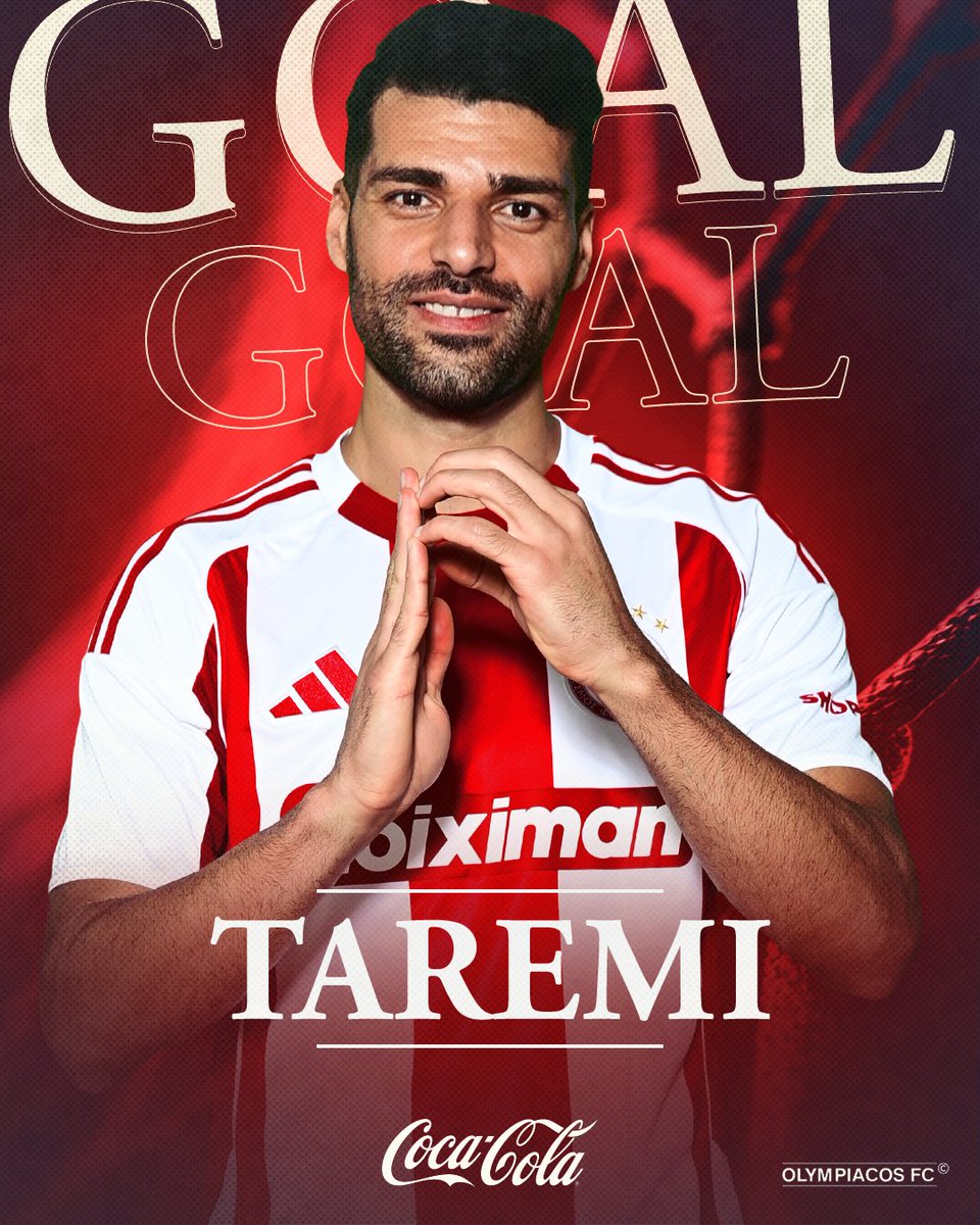 67': ΓΚΟΛ για την ομάδα μας με τον Ταρέμι και 2-0! / 67': GOAL for Olympiacos! @mehditaremi9 scores! 2-0!

#OlympiacosFC #OLYAEK #slgr