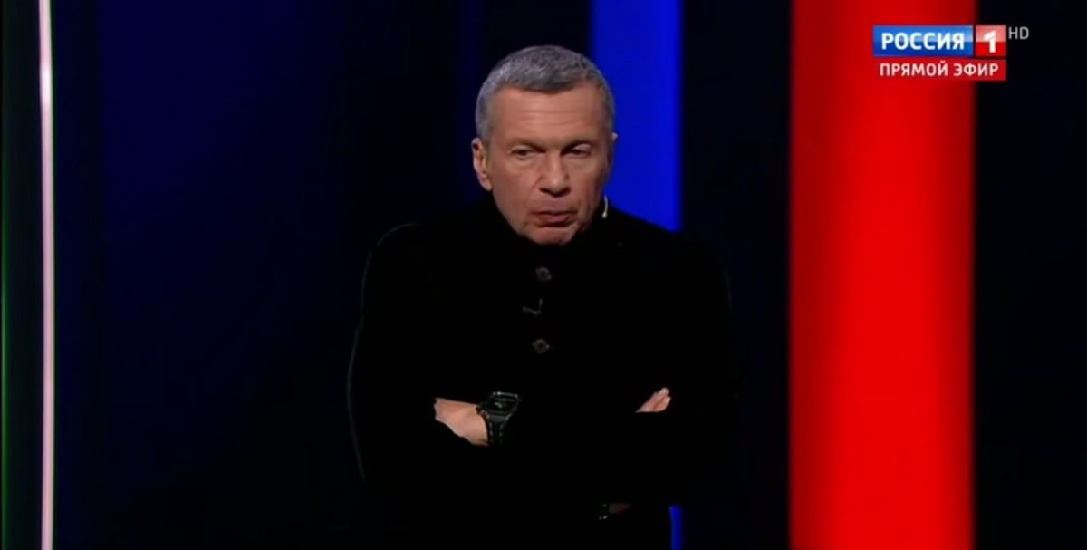 Maks_NAFO_FELLA's tweet image. 🤡 "We need to strike at Europe. Especially now, what a perfect excuse to burn Britain, which has nothing to do with Christianity. A Satanic island!", - Solovyov