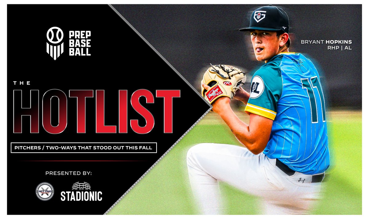 prepbaseball's tweet photo. 🗒️🔥 𝐓𝐡𝐞 𝐇𝐨𝐭𝐥𝐢𝐬𝐭: 𝗣𝗶𝘁𝗰𝗵𝗲𝗿𝘀 / 𝗧𝘄𝗼-𝗪𝗮𝘆𝘀 𝗧𝗵𝗮𝘁 𝗦𝘁𝗼𝗼𝗱 𝗢𝘂𝘁 𝗧𝗵𝗶𝘀 𝗙𝗮𝗹𝗹 🔥🗒️
🔋: @NettingPros / @Stadionic

𝙄𝘾𝙔𝙈𝙄: We asked our staff to give insight into which pitchers and two-ways stood out at events this fall 👀

🔗: https://t.co/xLki8lzMmc