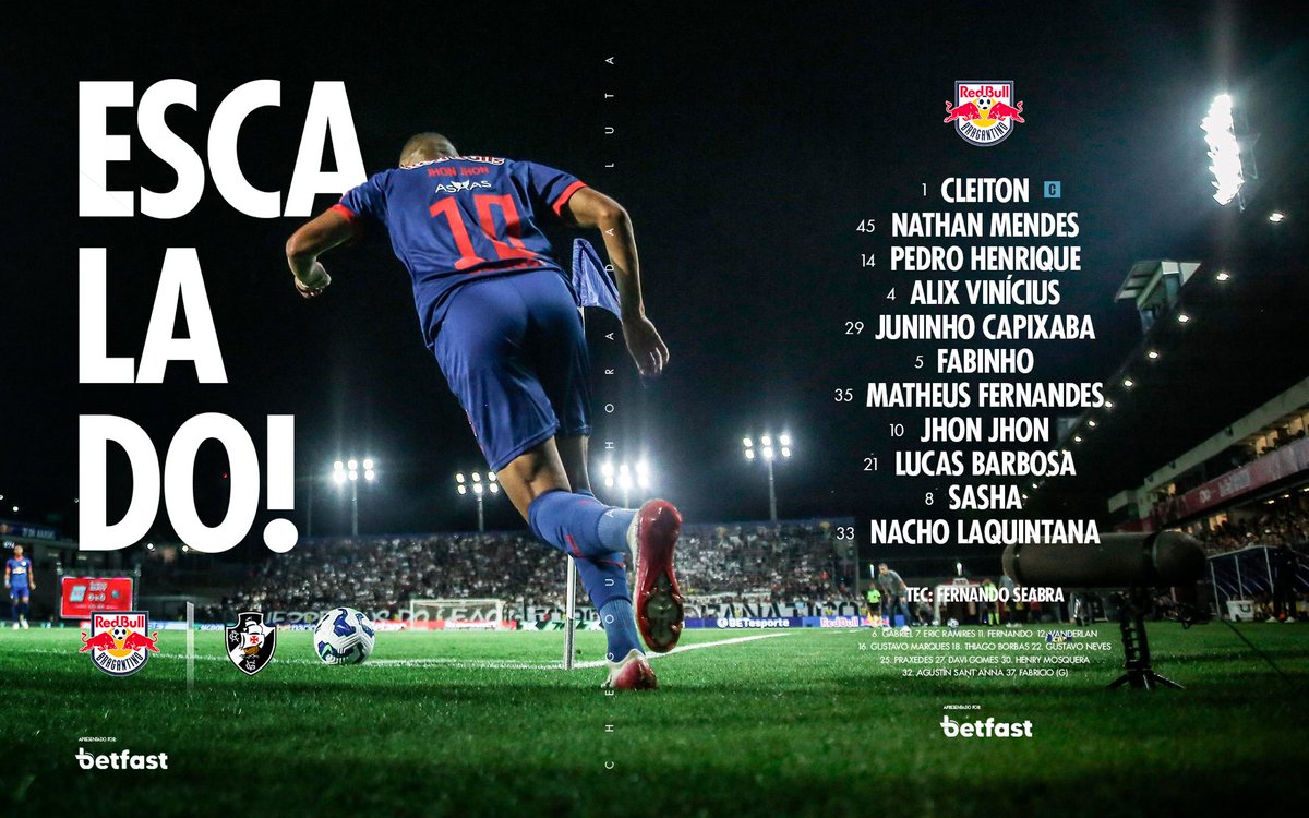 RedBullBraga's tweet image. O Braga está 𝐞𝐬𝐜𝐚𝐥𝐚𝐝𝐨! 📋

#RedBullBragantino #VamosBraga #ForçaInterior #Betfast