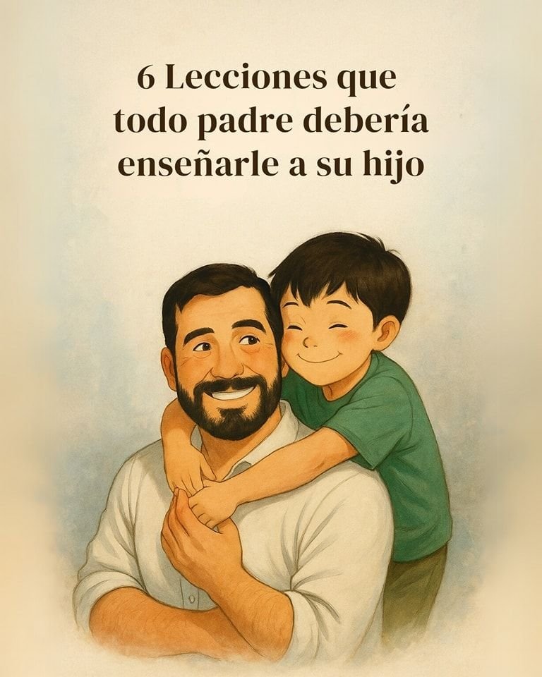 6 lecciones que todo padre debería enseñarle a su hijo.

- Hilo -