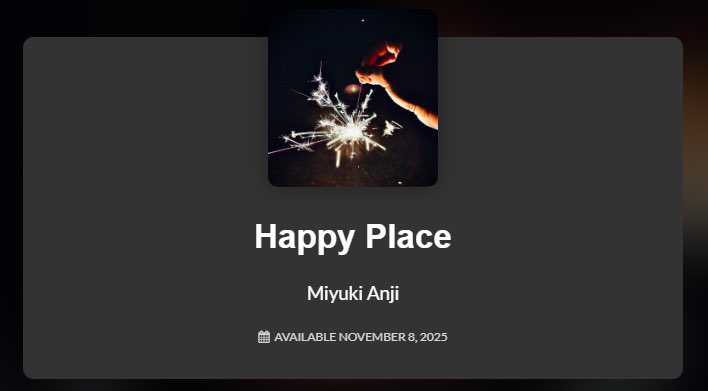 HUGE ANNOUNCEMENT!!! 
IVE MADE MY FIRST ORIGINAL SONG EVER EVER!!! 

Its something that clearly isn’t made professionally and can obviously have some issues in it BUT its something I made on my own and that I’m so proud of!! 

Happy Place coming to Spotify November 8th 🧡🧡