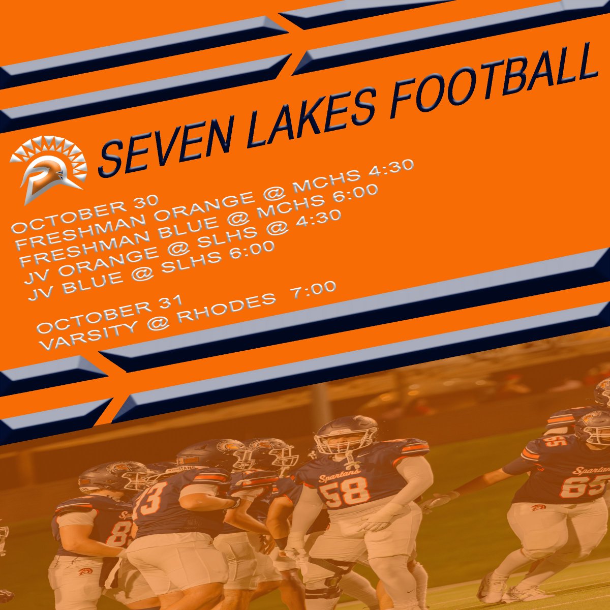 JV Orange will play Stratford at SLHS on Thursday!  
JR High Night!