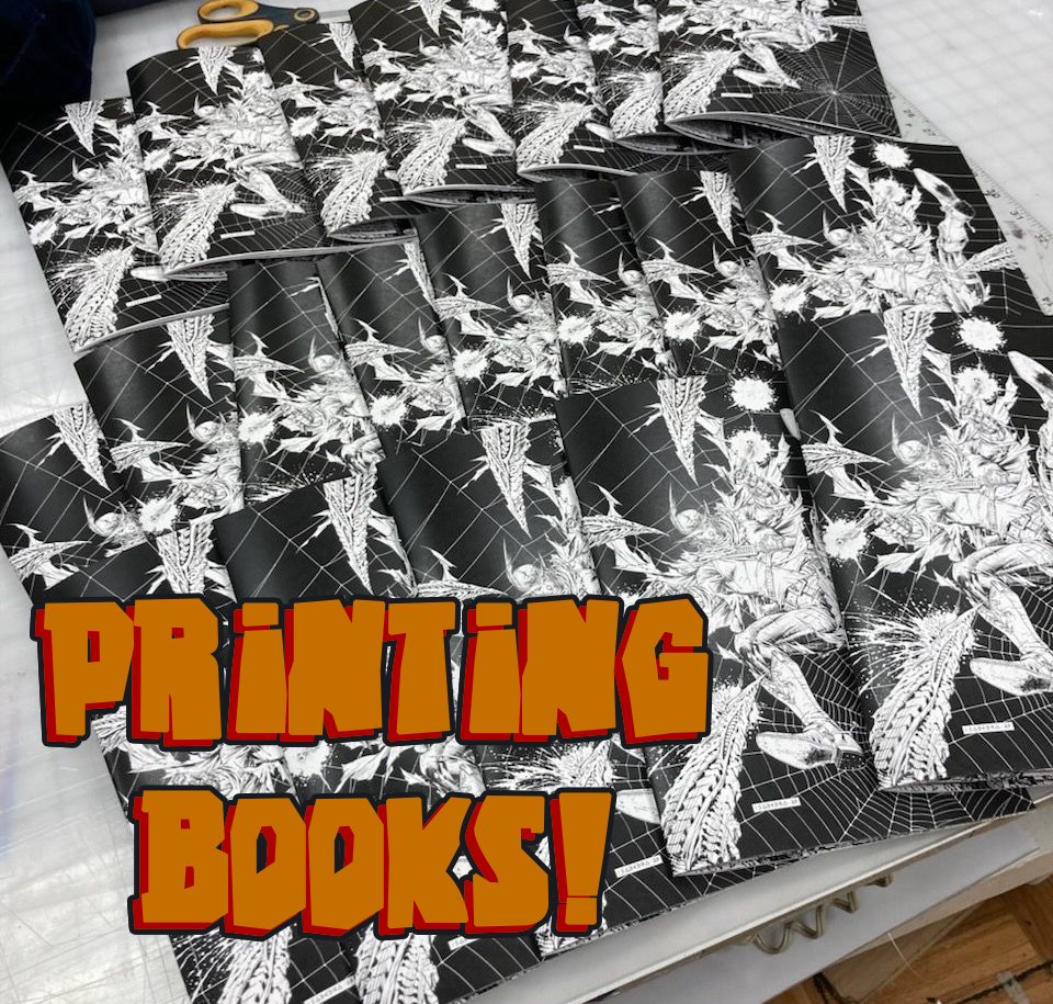 Got some amazing new orders this week for
THE MAN WITH NO STRINGS #0
Spent yesterday printing some books and using the new Paper cutter!
Thank you all for taking a chance on this new series!
Going into the final week before shipping starts!
Art by <a href="/OliverIsabedra/">Oliver Isabedra</a> 

LINK BELOW!