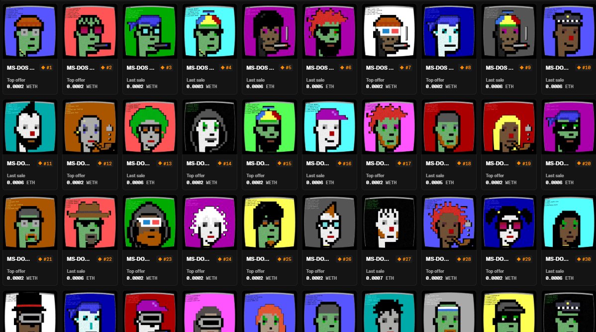 MS-DOS PUNKS 💾 tweet media