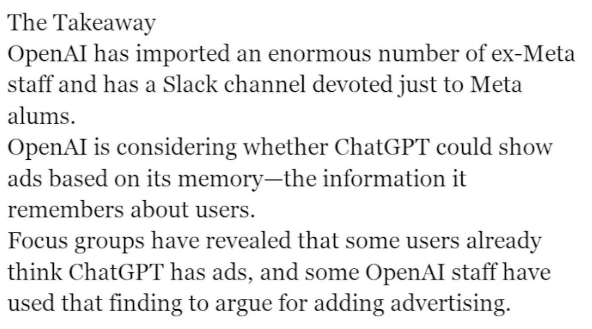 sensitive information you share OpenAI is most likely going to be used for personalized advertising

biases from advertising can be destructive for factual answers as motivates change

more reasons than ever to locally host ai for privacy. parallax is the way.

./ <a href="/Gradient_HQ/">Gradient</a>