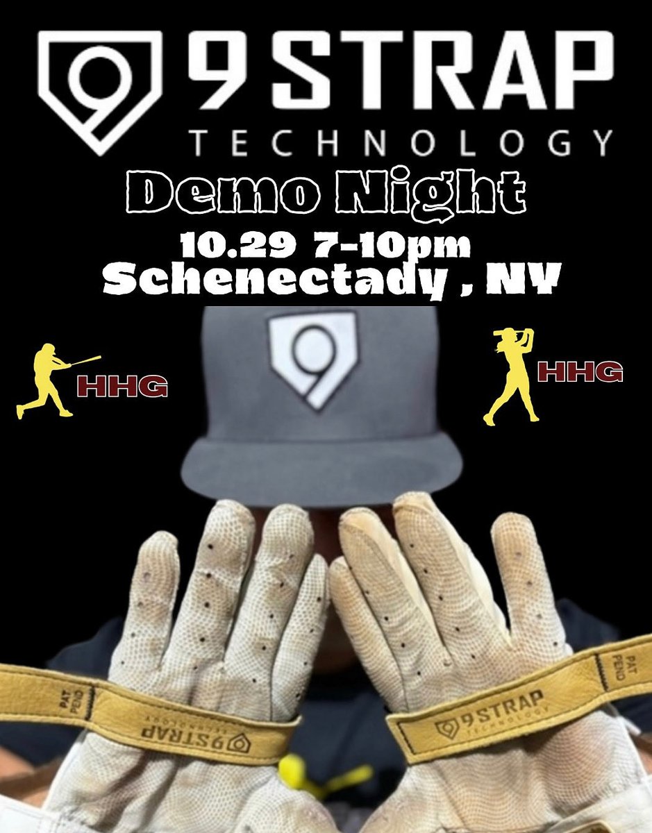 The <a href="/9straptech/">9strap</a> is coming to the Capital Region of NY
Want to demo one of the 🔥HOTTEST🔥 hitting tools on the market?
10.29 from 7 - 10pm in Schenectady.
Appointments only. 
DM or text/call 813.391.1687 to test out the 9Strap for Free
Available for purchase onsite after the demo
