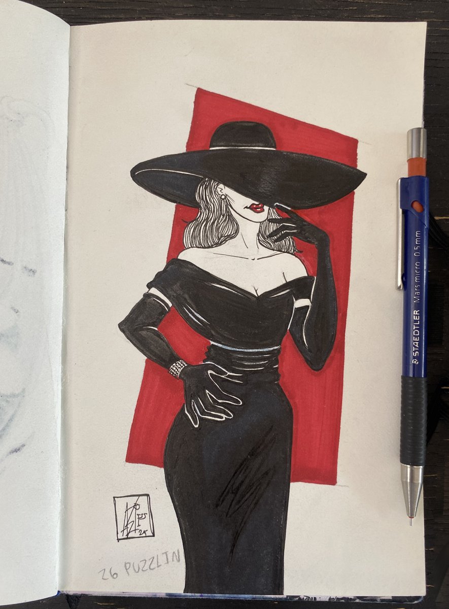 Tartarkas's tweet photo. INKTOBER 2025 Day 26: PUZZLING  #inktober #inktoberPUZZLING #inktober2025PUZZLING #inktober2025 #inktoberchallenge #inktober52 #Woman #Misterious #Puzzling #Misteriosa #Mujer https://t.co/yaPBH3mSvu