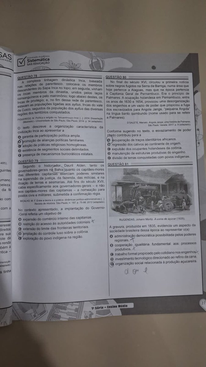 Gabaritos Sas Enem tweet media