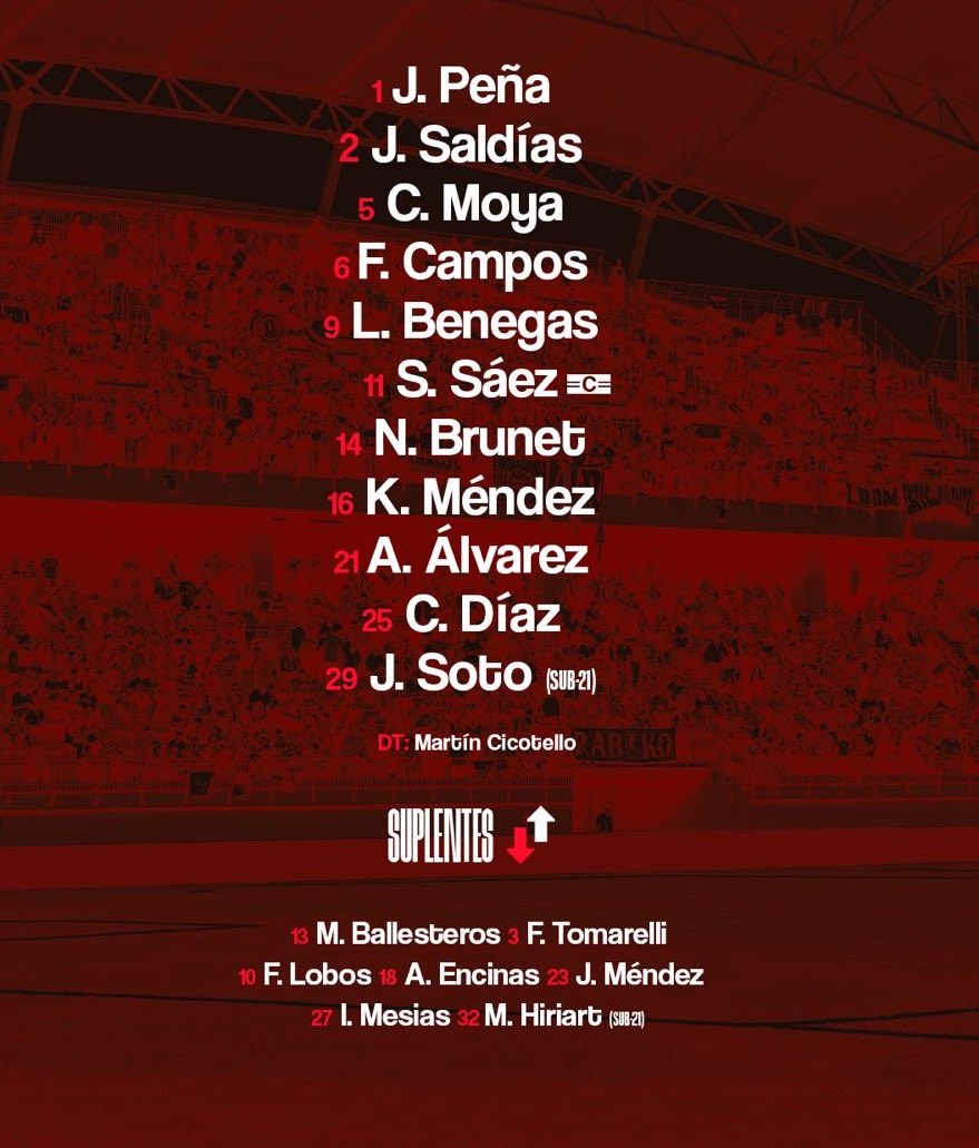 Díaz x Ulloa la única modificación de Unión La Calera para enfrentar a Ñublense.