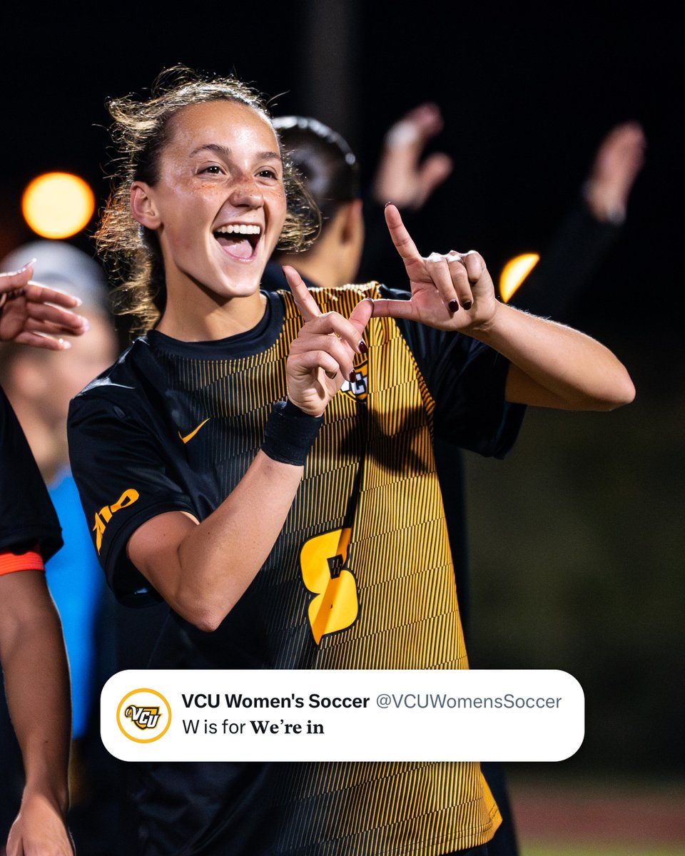 VCUWomensSoccer's tweet image. We&apos;ll see you in the quarterfinals🗣️

No. 5 VCU will travel to No. 4 Rhode Island this Friday, October 31 for the 2025 A-10 Championship!

#LetsGoVCU | bit.ly/47aKcU7