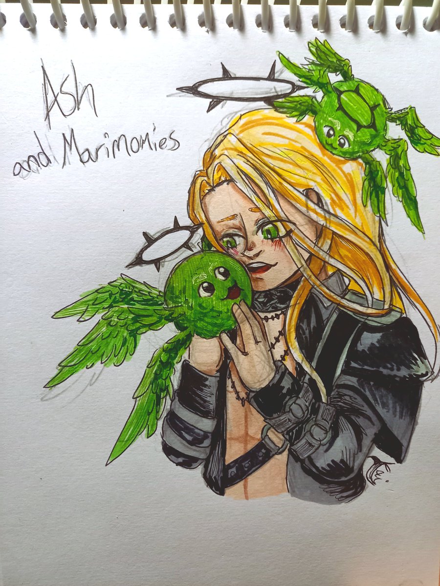 Kai_Birb's tweet photo. Watching Ashkariel 2.0 and could not resist drawing him and the marimomies
#ARTkariel #marimomies https://t.co/YfDFfQVLca