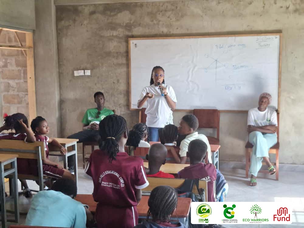 cordghana's tweet image. Empowering the next generation with #Clean #Energy Via the Green Schools Initiative!☘️

We're thrilled to have  engaged learners on renewable energy highlighting SDG7, SDG11, SDG12 and SDG13,. We also donated renewable energy equipment to Dahin sheli JHS, Choggu Demonstration JHS…