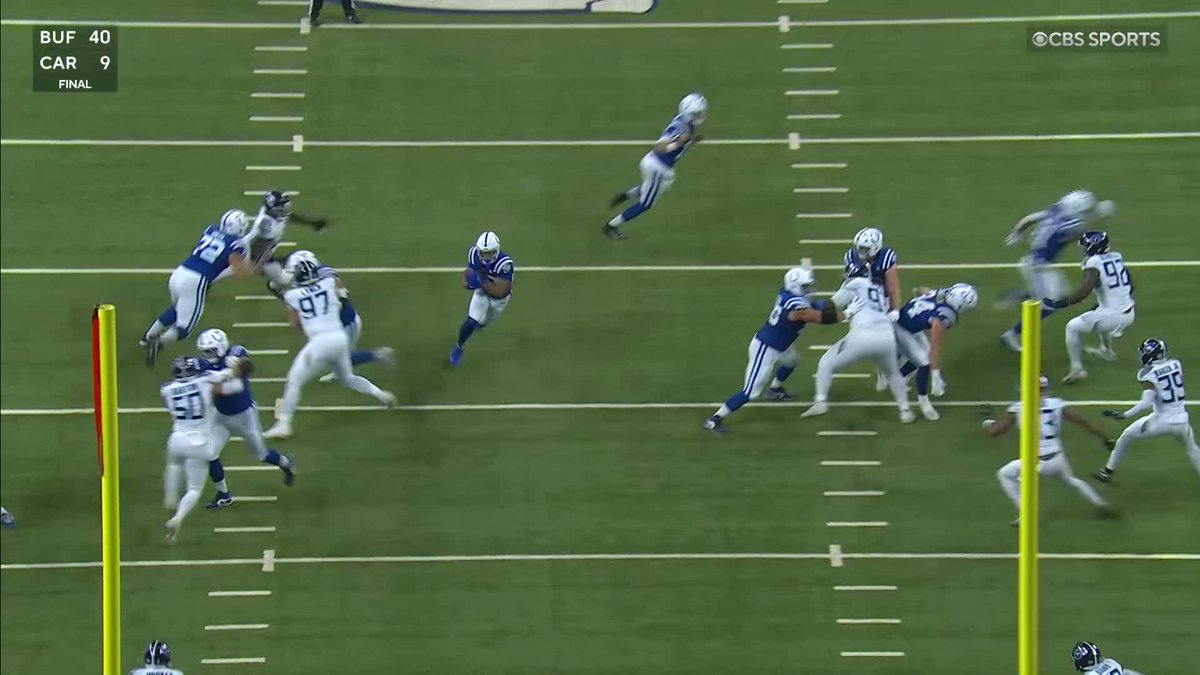 NFLonCBS's tweet photo. Some decent run blocking by the @Colts this afternoon 😅 https://t.co/KNtLkWWWkn