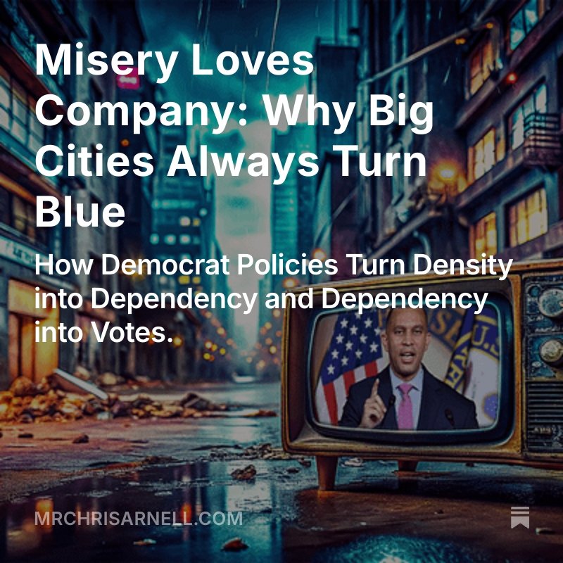 MrChrisArnell's tweet photo. @MattWallace888 They destroy your city, then hold charity drives on the ruins.
Learn how the racket works 👉 https://t.co/cTAp4dF4Zd
#Democrats #HakeemJeffries #BehavioralSink #UrbanDecay #SystemicFailure #PowerAddicts https://t.co/tsfe3zu36B
