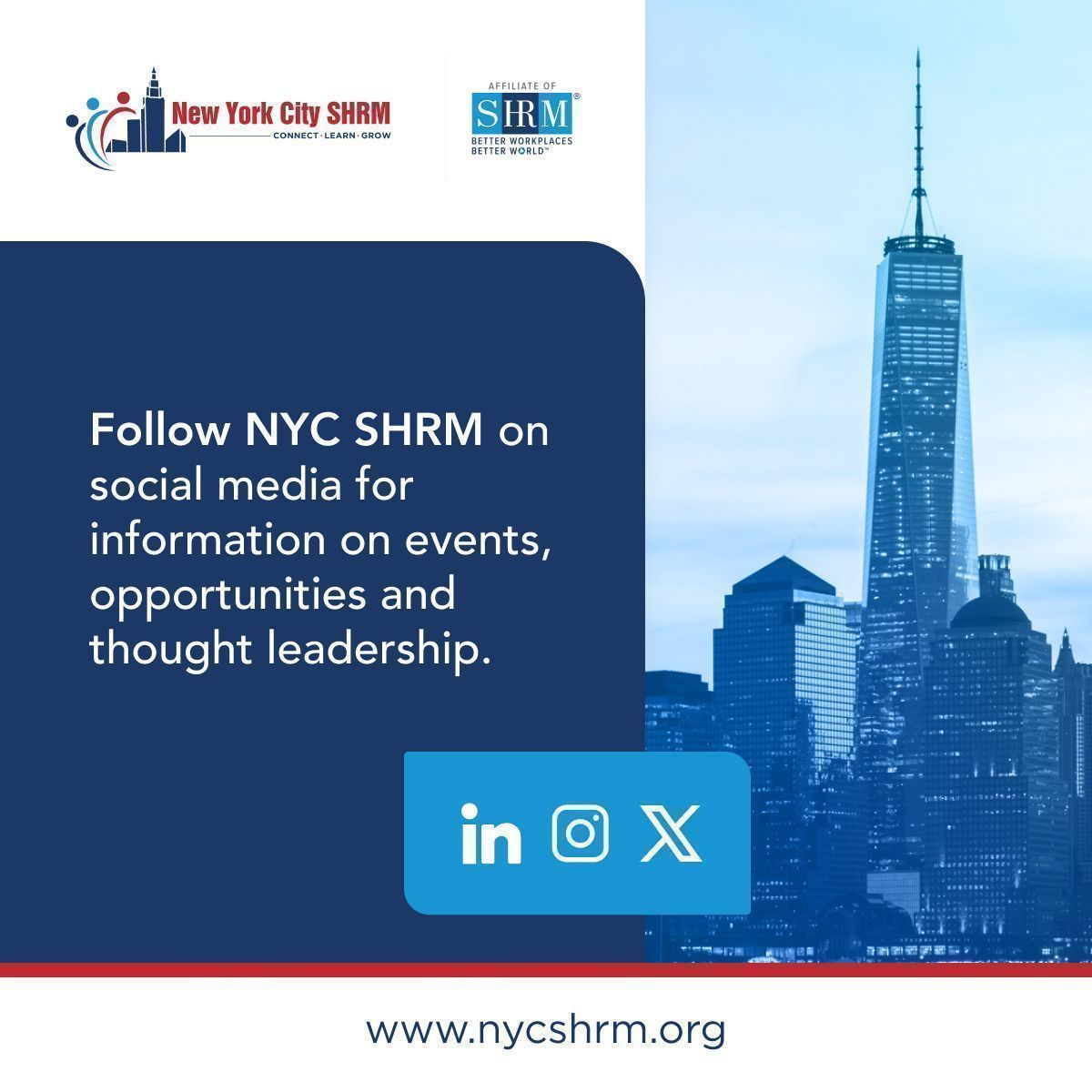 NYCSHRM's tweet image. HR professionals! Connect with us on social median, and learn and grow with New York City SHRM! #HR #HumanResources #HRSocialMedia buff.ly/aFTDlHL