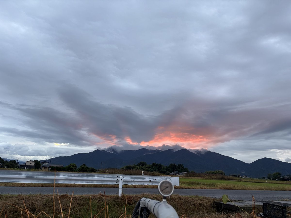 今日の朝焼け🌅