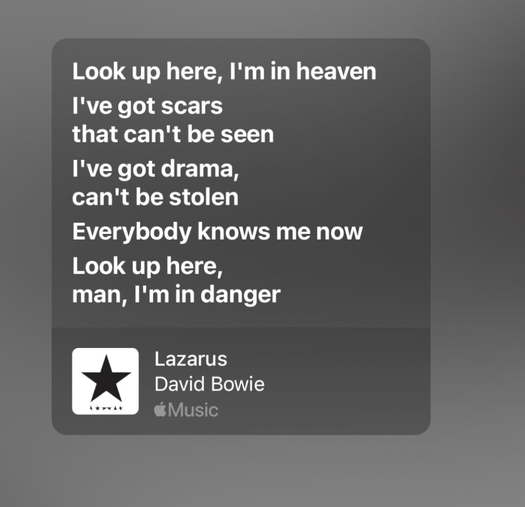 Mod666f's tweet image. David Bowie "Blackstar" albümüne öleceğini öğrendikten sonra başlamış ve albümü bir veda olarak yapmış
