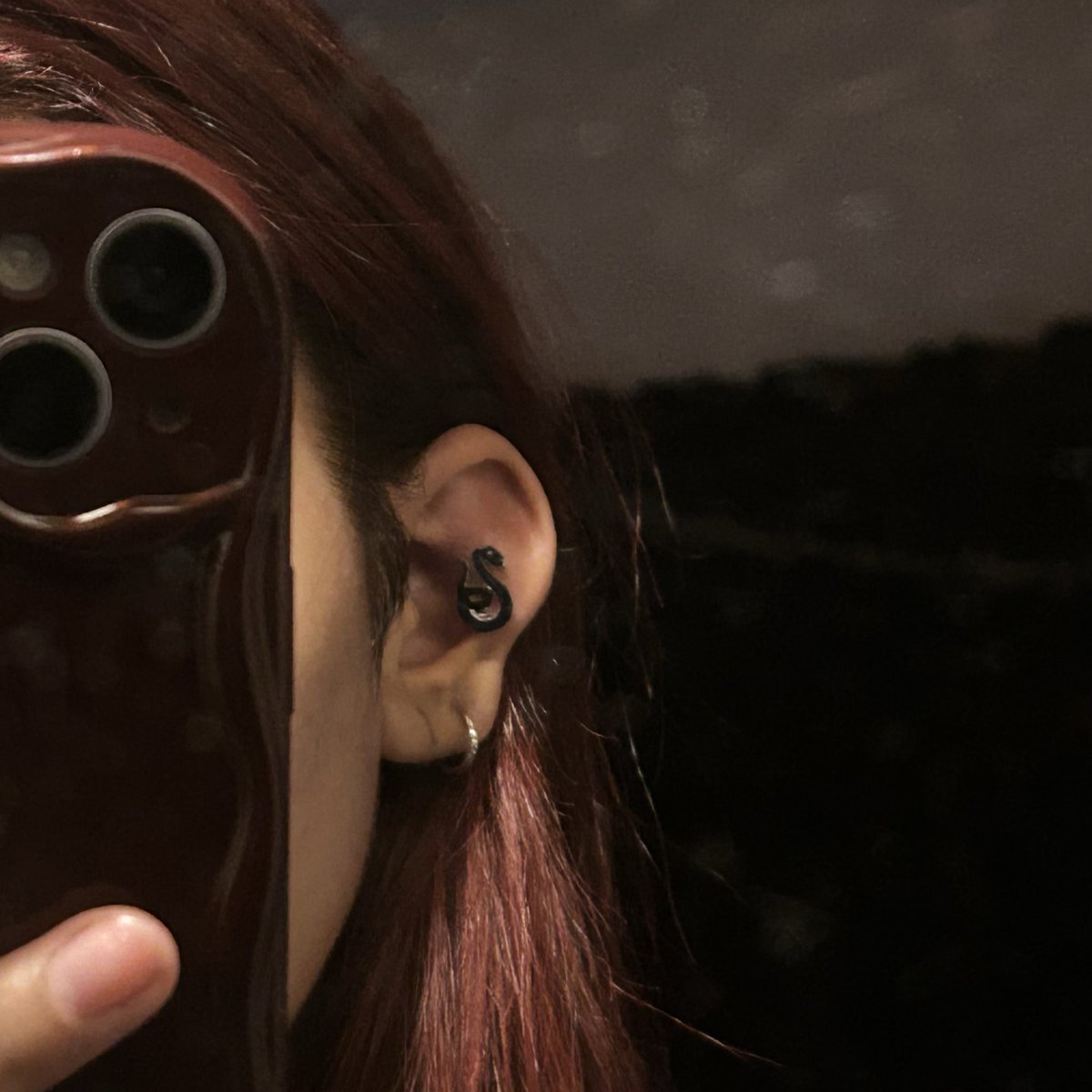 samacoree's tweet image. put in a new piercing  #represent🐍