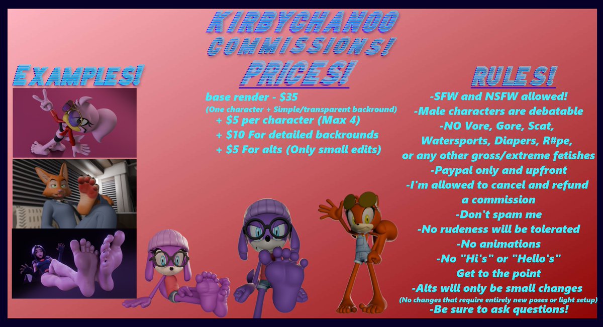 I'm in dire need of cash so I'm opening 3 slots for c0mm$

(PS: no I don't do model c0mm$)