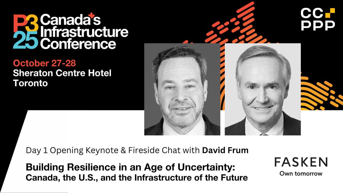In the Opening Keynote at #P32025 on Oct. 27, David Frum, one of the most influential political analysts of our time, will examine what today’s shifting political climate means for the North American economic relationship and Canada’s path forward.