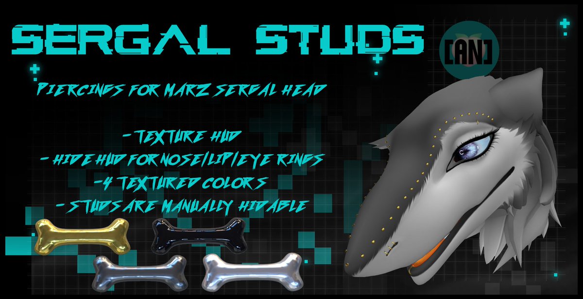 Coming to November round of <a href="/Abnormal_Event/">🎪 Abnormality: Freakshow 🤡</a> !

Piercings for the MARZ Sergal Head!