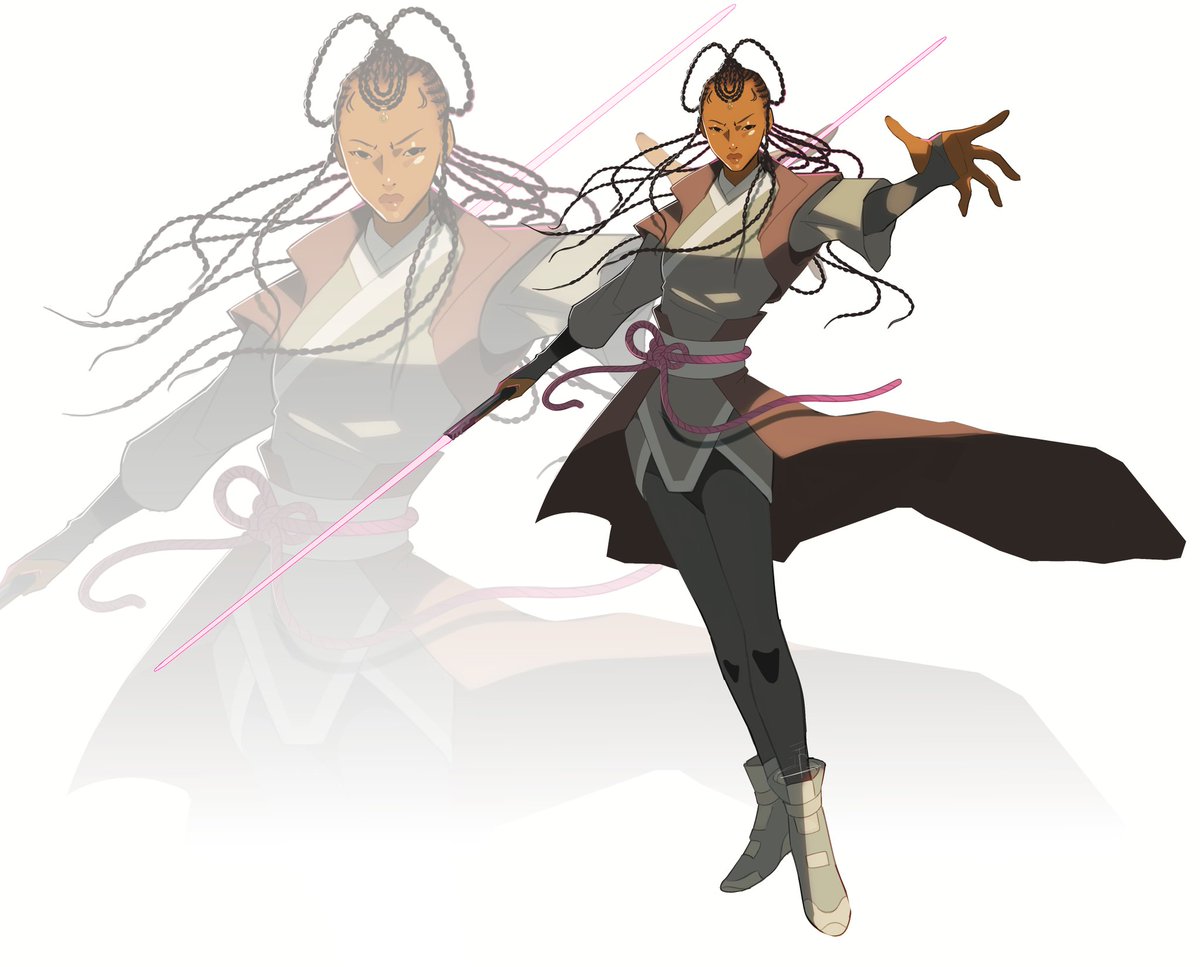 IRR2_PRO's tweet image. Jedi OC from last year
#starwars #jedi #braids #blackartist