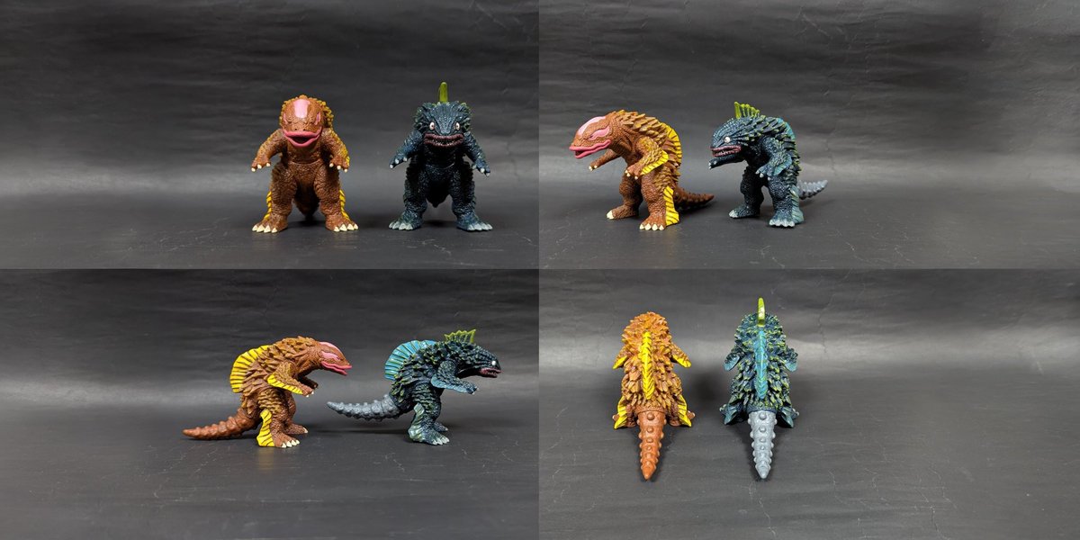 深海怪獣キングアリゲトータスのソフビをリペイント！ #キングアリゲ 