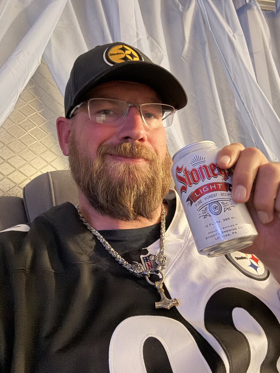 <a href="/StoneysBeer_/">Stoney's Beer</a> and <a href="/steelers/">Pittsburgh Steelers</a> football go hand in hand! #thecyberwarrior #herewego