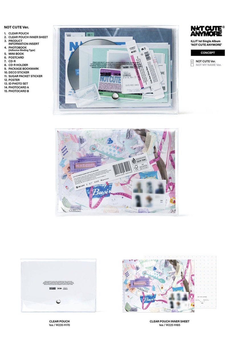 ro0204ha's tweet photo. 케타포 아일릿 싱글 1집
[NOT CUTE ANYMORE] 공구

(Random Ver.)
소비자가 : 24,600원
☑️공구가 : 16,900원

(Little Mimi Ver.)
소비자가 : 60,500원
☑️공구가 : 41,100원

(ILLIT x Ashley Williams Pouch Ver.) 
소비자가 : 43,100원
☑️공구가 : 29,300원

🗓~11/24 17:00
(11/26 이후 순차배송)

🔗 https://t.co/qVybrXaq88