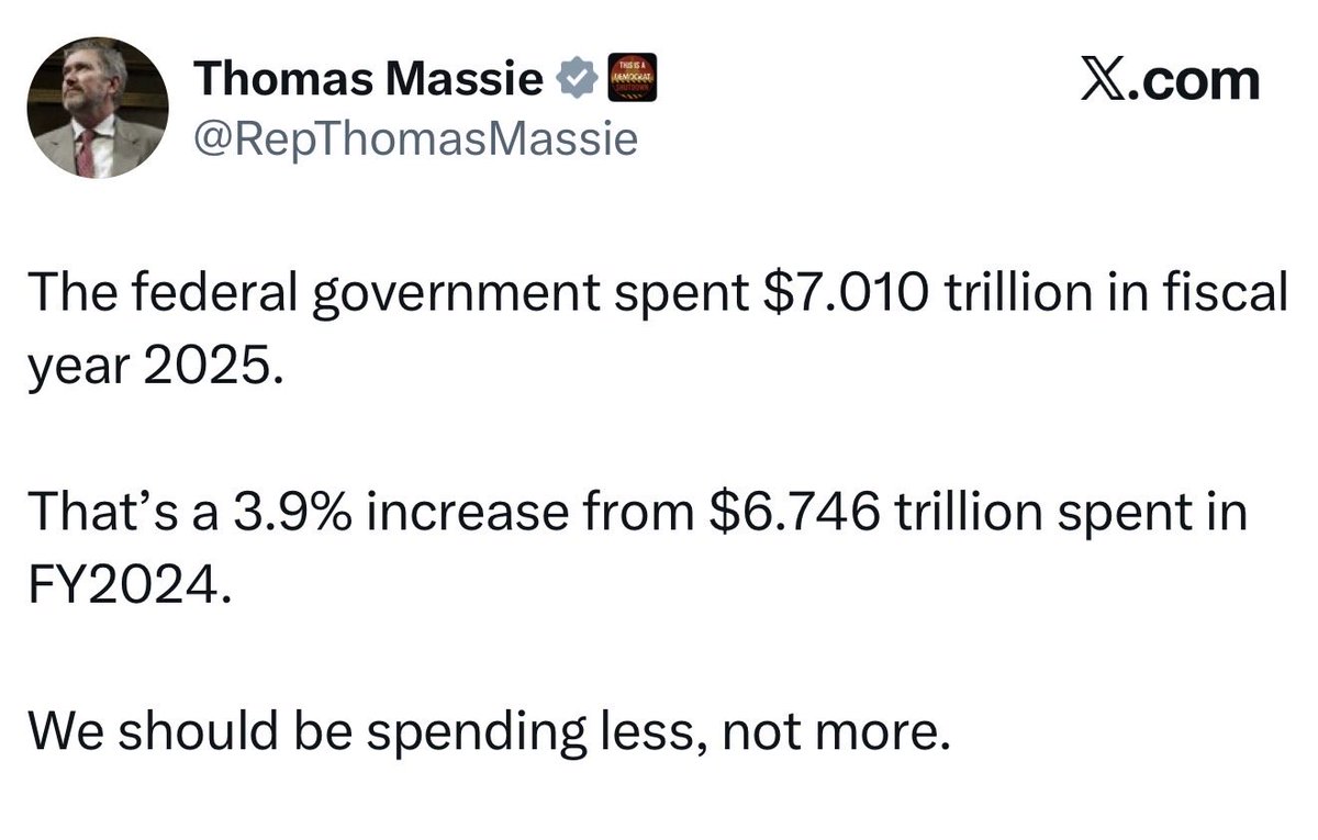 Thomas Massie is the only real conservative in Congress.