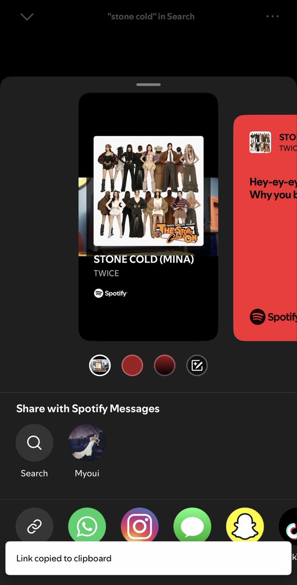 Minguins! 🐈‍⬛ STONE COLD is now eligible for the Spotify Viral Chart! 

Log in to Spotify, copy the link of the song, and drop it below with your country’s flag 🇯🇵🇺🇸🇧🇷🇬🇧

Let’s see which country has the strongest Mina fans 😊

#MINA #MYOUIMINA #미나 #ミナ #ミナちゃん #TWICE