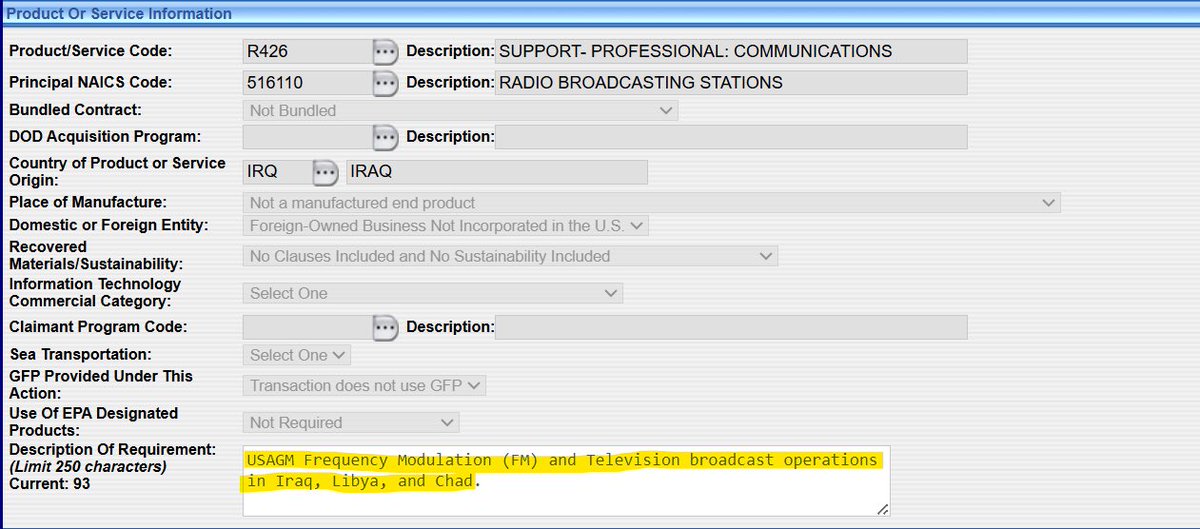 Contracts Update!

Over the last 5 days, agencies terminated and descoped 97 wasteful contracts with a ceiling value of $2.3B and savings of $160M, including an $8.7M USAGM broadcasting contract for “FM and television broadcast operations in Iraq, Libya, and Chad” and a $19.5M