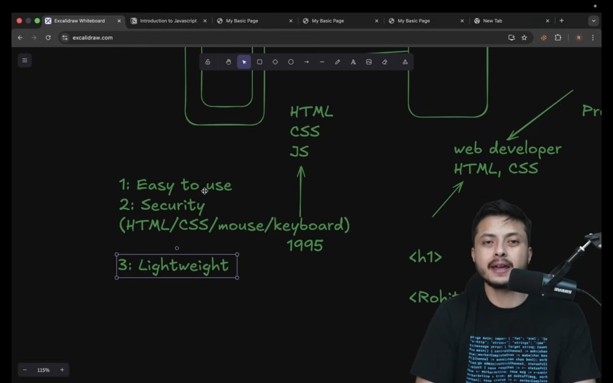 ArunAwasth30830's tweet image. Day 15 of Web Dev ✅ @rohit_negi9 
Started JavaScript series 
 Why JS is needed  
Node.js basics  V8 & SpiderMonkey engines  
Why V8 (written in C++) doesn’t need a compiler  Excited to dive deeper into JS  #WebDevelopment #JavaScript #100DaysOfCode