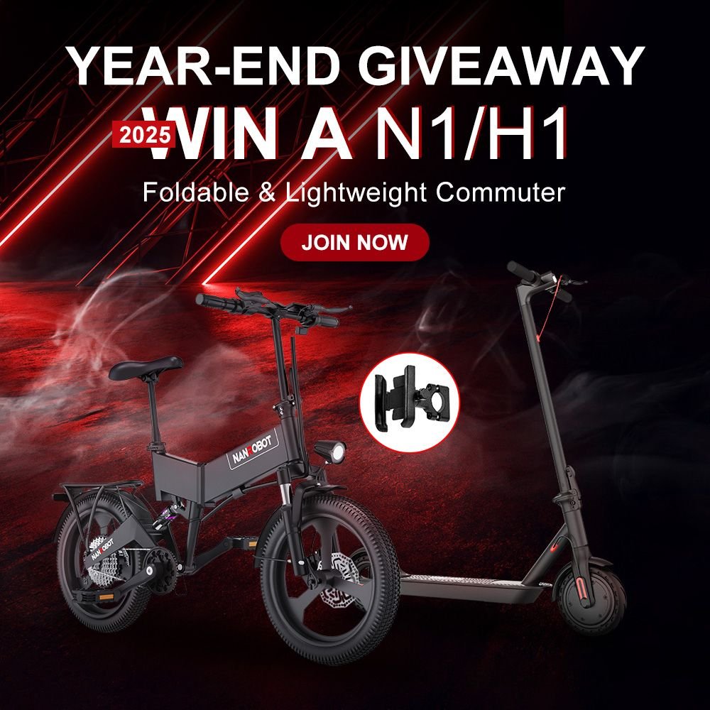 Nanrobot 2025 Year-End Giveaway! 🎉🔥🔥
Your chance to WIN a brand-new N1 or H1 — the ultimate foldable, lightweight commuter ride!
Don’t miss out — join now and ride into the new year in style!🔥
👉 nanrobot.com/pages/2025-yea…
