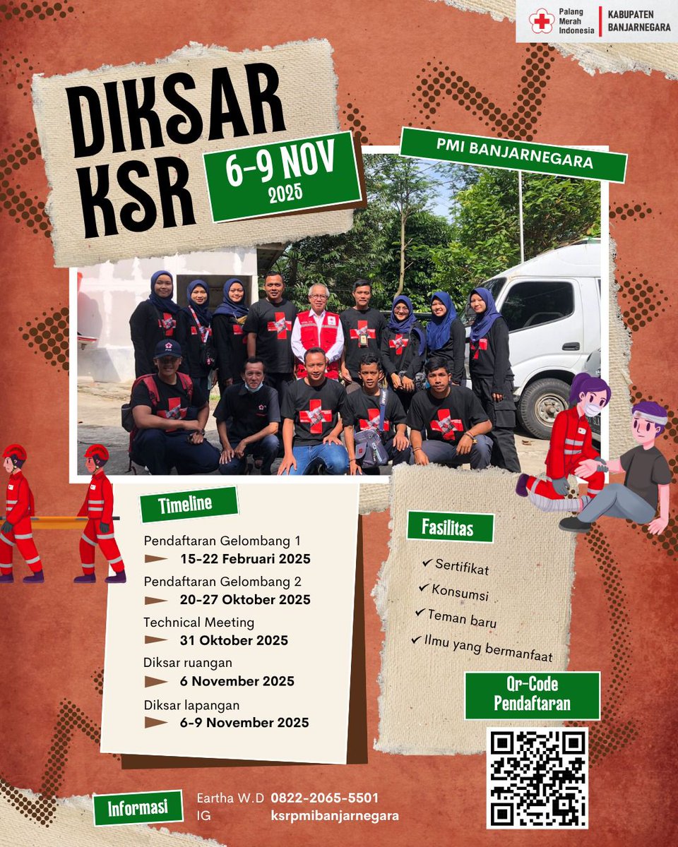 PMIBanjarnegara's tweet photo. AYO
Bergerak bersama PMI Banjarnegara untuk kemanusiaan, jadilah pemuda masa depan yang bermanfaat untuk sesama dan lingkungan
SAYA BANGGA JADI RELAWAN PMI
#pmiselalubantu
#pmibanjarnegara
#relawanpmi
#ksrpmibanjarnegara
#jurnalispmibanjarnegara https://t.co/LSH09Lj3HN