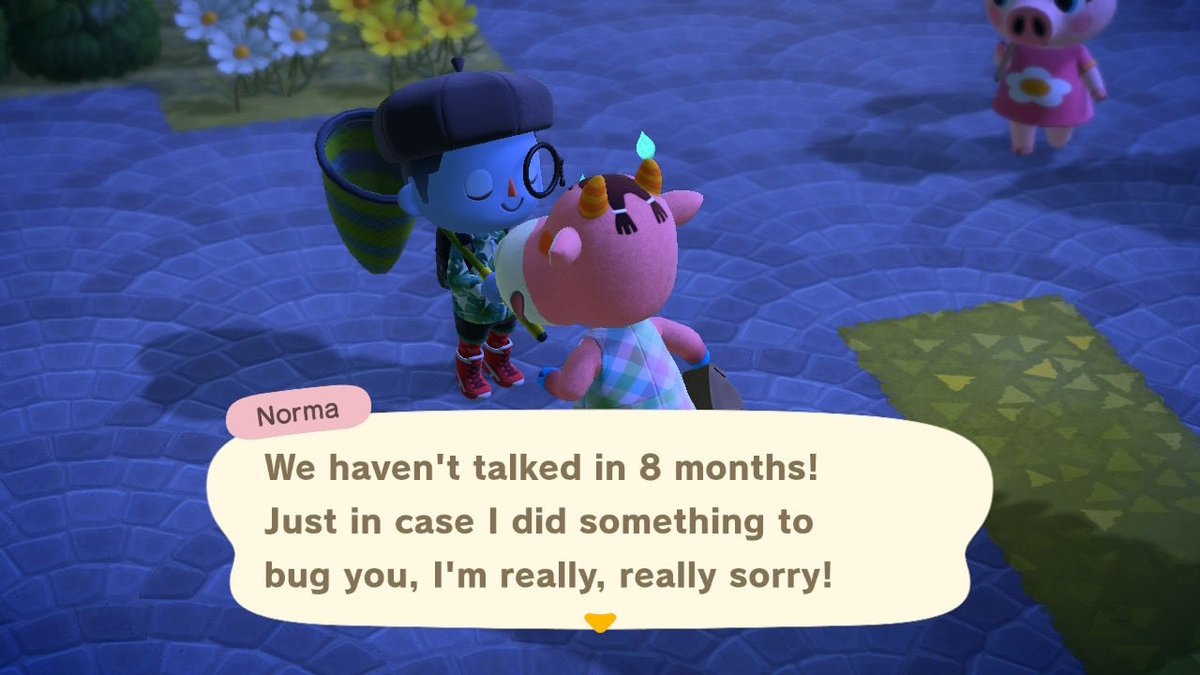 Animal crossing really make you feel bad when you don’t be around lol lol #AnimalCrossingNewHorizons