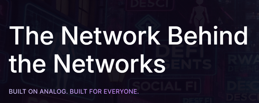 Cryptking_1's tweet image. ๐จ   Analog Unlocks Full Economic Power.
@OneAnalog unlocks the full economic power of creation.
It takes what used to be static: a post, a mint, a sale, and gives it movement and liquidity.
Also gives it the power to travels across the onchain universe.
Itโs infrastructureโฆ