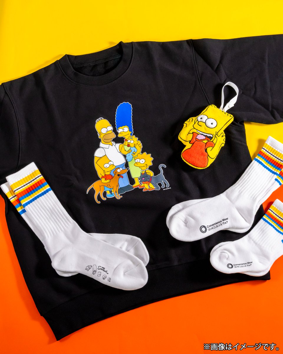 ファミマからシンプソンズコレクションが登場！😳 トレーナーもタオル