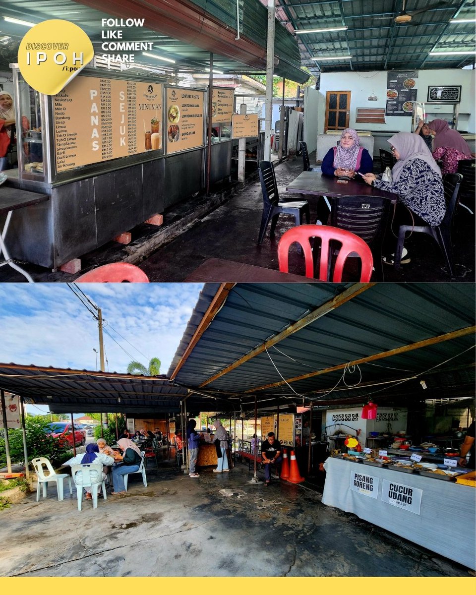 Warga Ipoh &amp; orang² yang datang ke Ipoh dan tak tahu nak sarapan di mana, bolehlah mencuba menu sarapan di gerai ini. 

Apalagi JOM DISCOVER

Warung Sri Rokam/Gerai Sri Rokam (berhadapan Restoran Vanggey)
📍No 1, Jln Rokam, Kampung Sungai Rokam, Ipoh Perak
⏰️ 7.30pg - 12 tgh