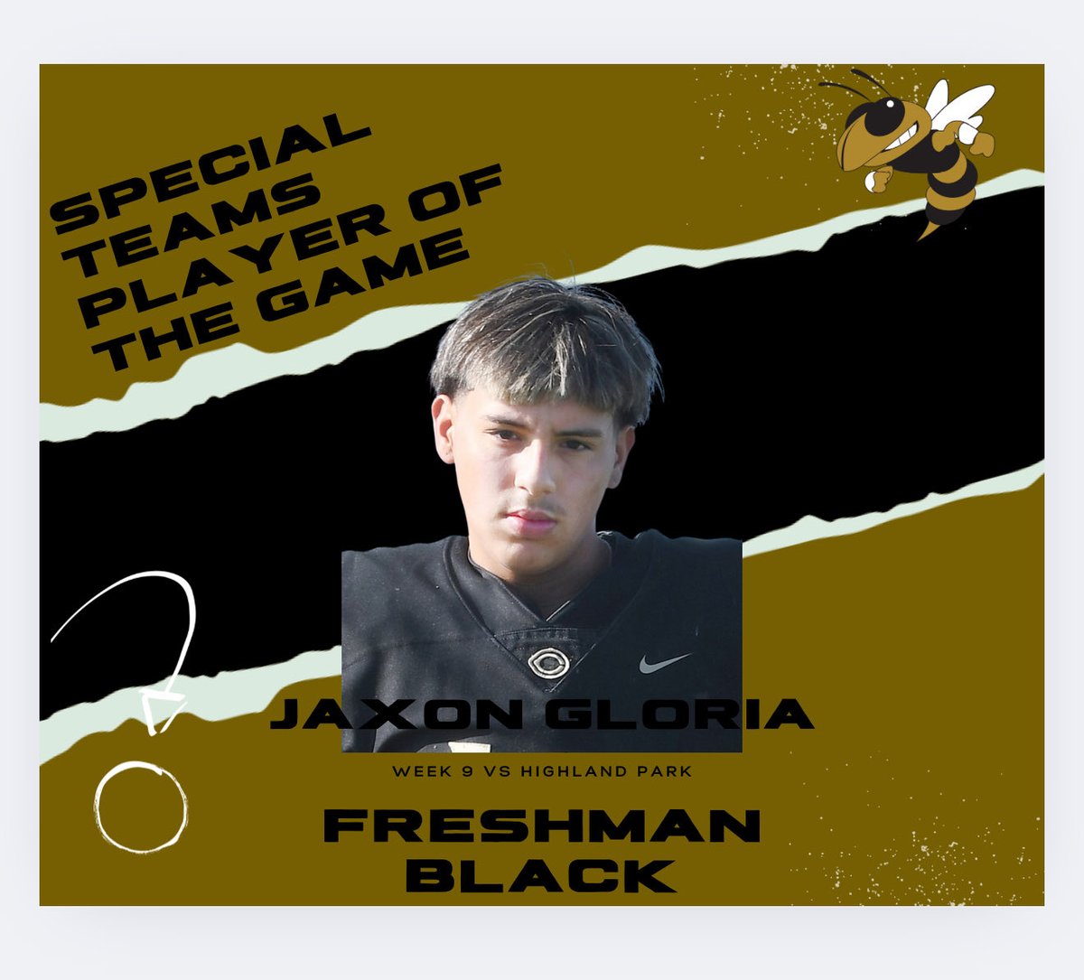 Freshman Players of the Week 🐝💪
VS HIGHLAND PARK

⚔️ Offense – GUNNAR BRASWELL/ STRIKER HAMILTON
🛡️ Defense – Abdul Sanoe/ Isaac Ramirez
🔥 Special Teams – Jaxon Gloria/ Caden Daniel
<a href="/cleburnehigh/">Cleburne High School</a>  <a href="/CISDSports/">Cleburne ISD Athletics</a> #FAMILY #GOLDSTANDARD #IAC3