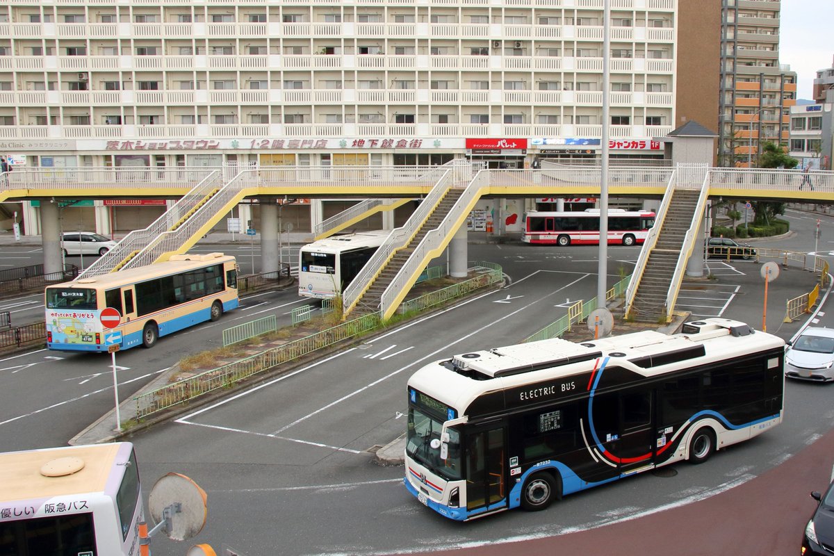 【方向幕】阪急バス　吹田・柱本営業所　経由幕 方向幕阪急バス 吹田・柱本営業所 経由幕