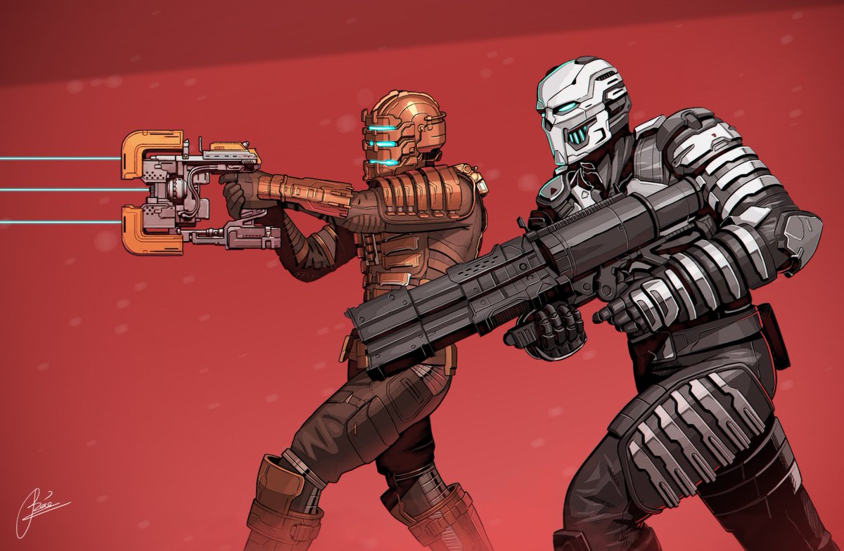 Dead space (remake) Armors
That Level 6 Soldier RIG was something else

Art by Bao-Nguyen