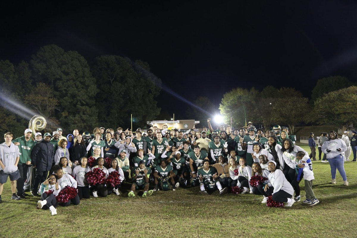 CoachRyanClark's tweet photo. Our seniors experienced an 0-10 Varsity season their freshman year. 

Friday night our program clinched the first back to back winning seasons at Enloe since 1973-1974. 

Proud of this group for the legacy they have created and the memories they keep making. 

#EaglePride 🦅🏈 https://t.co/mWmBp5H6DA