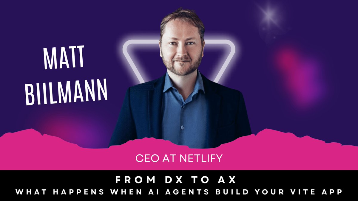 voidzerodev's tweet image. Netlify CEO @biilmann explains the critical shift from Developer Experience (DX) to the new paradigm of Agent Experience (AX), demonstrating how the next generation of web development tools must be built for AI agents to use effectively. 
Full videos in comments 👇
