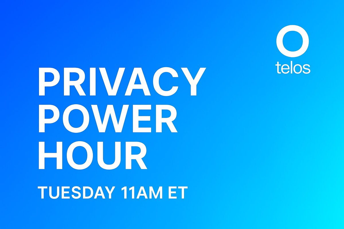 🔐 Privacy Power Hour #1

Privacy meta is heating up - join us Tuesday at 11AM ET for a rapid-fire 
Spaces session covering:
⚡️ What’s driving the $ZEC price explosion
🕵️‍♂️ Is “Privacy Season” officially here?
💥 Fresh Telos Privacy Layer updates
+ more!

🔗 x.com/i/spaces/1yoKM…