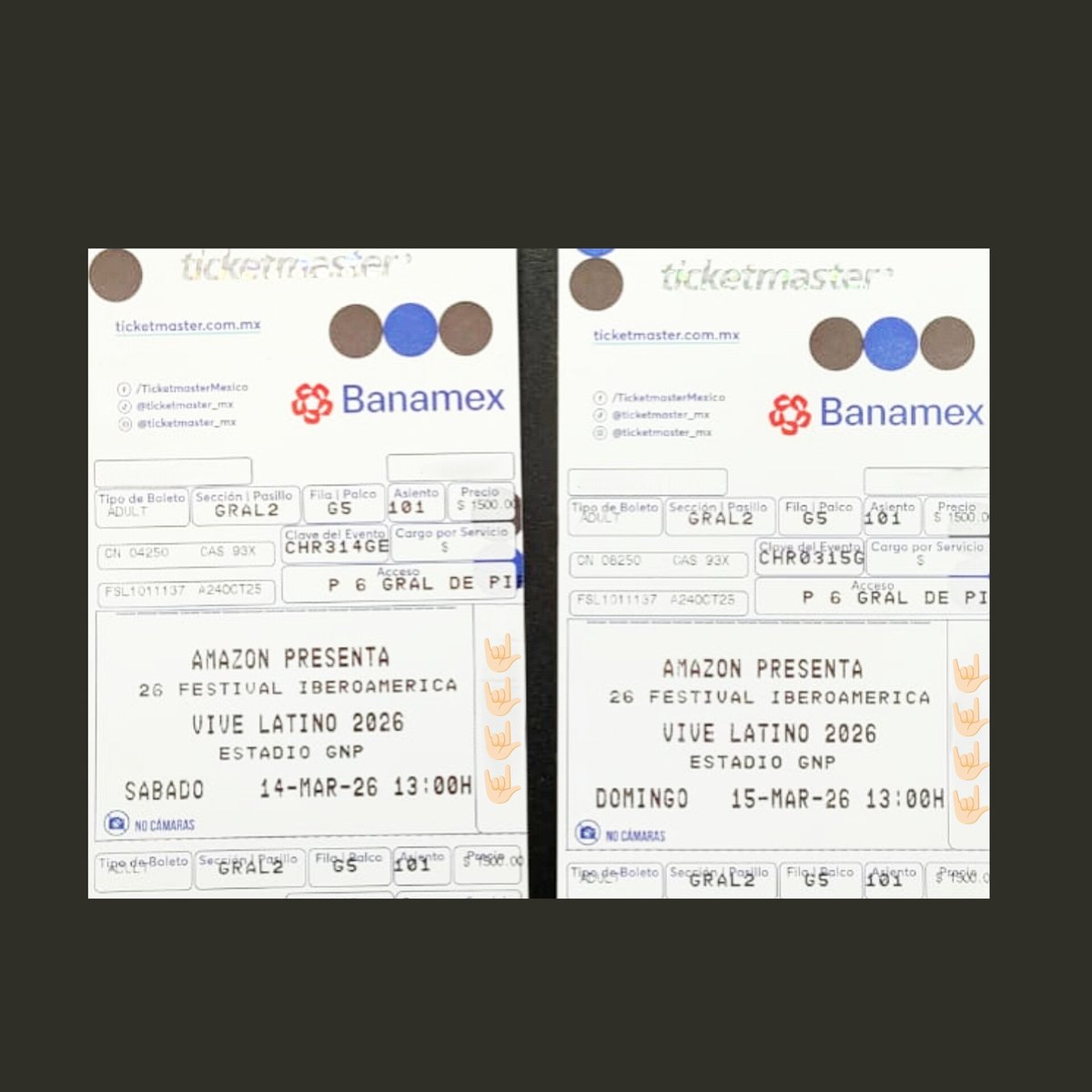 <a href="/Triciclocircus/">Triciclo Circus Band</a> <a href="/vivelatino/">Vive Latino</a> ¡Claro, ya está listo el abono! Nos vemos en el #VL26 y de ser posible antes 😉✨