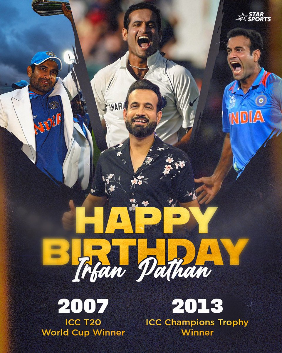 StarSportsKan's tweet image. ಅಬ್ಬರಿಸಿ ಬೊಬ್ಬಿರಿದ ಈ ಎಡಗೈ ಬಂಟರಿಗೆ ಜನ್ಮದಿನದ ಶುಭಾಶಯಗಳು! 👑

#HBD #IrfanPathan #DavidWarner #KumarSangakkara